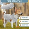 thumbnail image 3 of 2 Pieces Fleece Dog Sweater Vest Winter Warm Dog Sweaters for Small Dogs Male Female Fall Pullover Doggie Clothes with D-Ring Soft Puppy Cold Weather Coat Clothing, 3 of 6