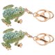thumbnail image 2 of 2 llaveros de rana con brillantes diamantes de imitación para mujer, llavero de animal con forma de rana verde, llavero decorativo para mochila y bolso., 2 of 6