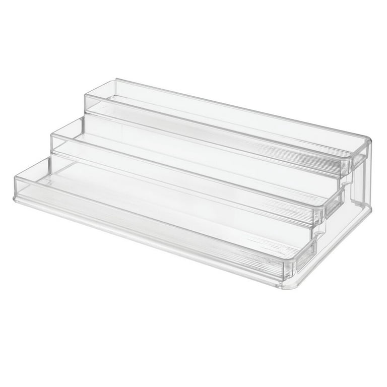 mDesign Plastic Shelf Adjustable & Expandable Spice Rack Organizer - Clear  