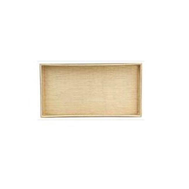 Home Basics Bath Bathroom Vanity Decorative Tray (Gold)