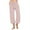 Pink, variant on Staron Linen Pants Women Drawstring High Waist Loose Solid 2025 Beach Cotton Linen Palazzo Pants Casual Summer Wide Leg Cropped Trousers