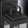 thumbnail image 7 of Luxury Modern Outdoor Wall Sconce, 11.875''H x 5.125''W, with Craftsman Style Elements, Contemporary Design, Midnight Black Finish and Shatterproof Glass, UHP1242, 7 of 7