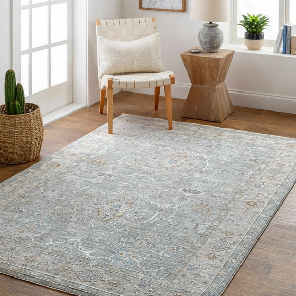 Hauteloom Clem Living Room, Bedroom Area Rug - Beige, Blue, Green - 8'9" x 13'