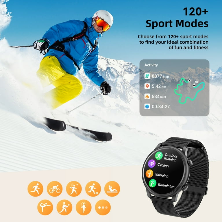 Mingdaln Women's 1.39'' HD Smartwatch, Fitness Tracker, Call