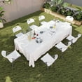 thumbnail image 2 of Costway Folding Chairs Set of 8 HDPE Plastic Chairs with Metal Frame for Home Office, 2 of 9