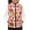 Boho Floral Print Pattern, variant on Polyester Kids Polar Fleece Vest Jacket with Lightweight with Pockets Children's blanket warm vest for Fall, Mint Leopard Print Kids Fleece Vest