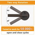 thumbnail image 3 of Matte Door Handles Interior Knurled Privacy Door Handles Heavy Duty Door Lever for Bedroom or Bathroom Reversible Keyless for Left Right Handed Doors AM, 3 of 6