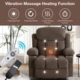 thumbnail image 5 of UHOMEPRO Lift Recliner Chair for Elderly and Adult, Electric Recliner with Heat and Vibration Massage, Remote Control, USB Port, Side Pockets & Cup Holders, Brown, 5 of 9