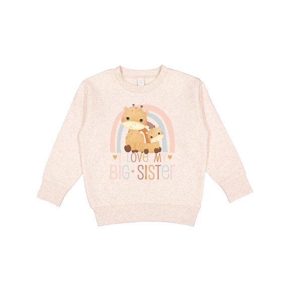 Inktastic I Love My Big Sister Toddler Sweatshirt