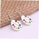 thumbnail image 4 of unbranded Pendientes Elegantes Para Mujer Con Colgante De Tablero Pigmentado Romántico Y Colores Variados, 4 of 8