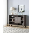 thumbnail image 1 of Greyson Multi-Tier Buffett / Server with Storage, Walnut Oak, 1 of 2