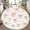 Color 2, variant on Washable Non Slip 3ft Round Rug, Cute Pastel Ribbon Bow Floral Accents White Circle Area Rugs with Tassels Carpet for Nursery Bedroom Living Room Playroom Tent rug Tent Castle