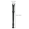 thumbnail image 3 of MIPCASE Traditional Black Plastic Recorder Flute with ABS Resin and Smooth Accurate Hole Positioning, 3 of 6