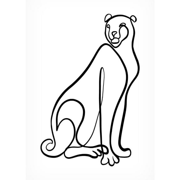 Trademark Fine Art Hanna Lee Tidd The Cheetah Canvas Wall Art