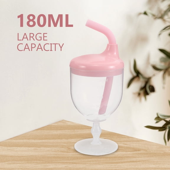 NIAIZEK Toddler Milk Cup Toddler Straw Cup PP Drop Resistant Kids Water Bottles 1Pcs