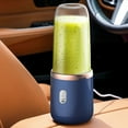 thumbnail image 2 of EASTIN Portable Blender Cup Automatic Small Glass Juice Cup for Travel Sports Kitchen  Blue Single Cup Without Cover, 2 of 7
