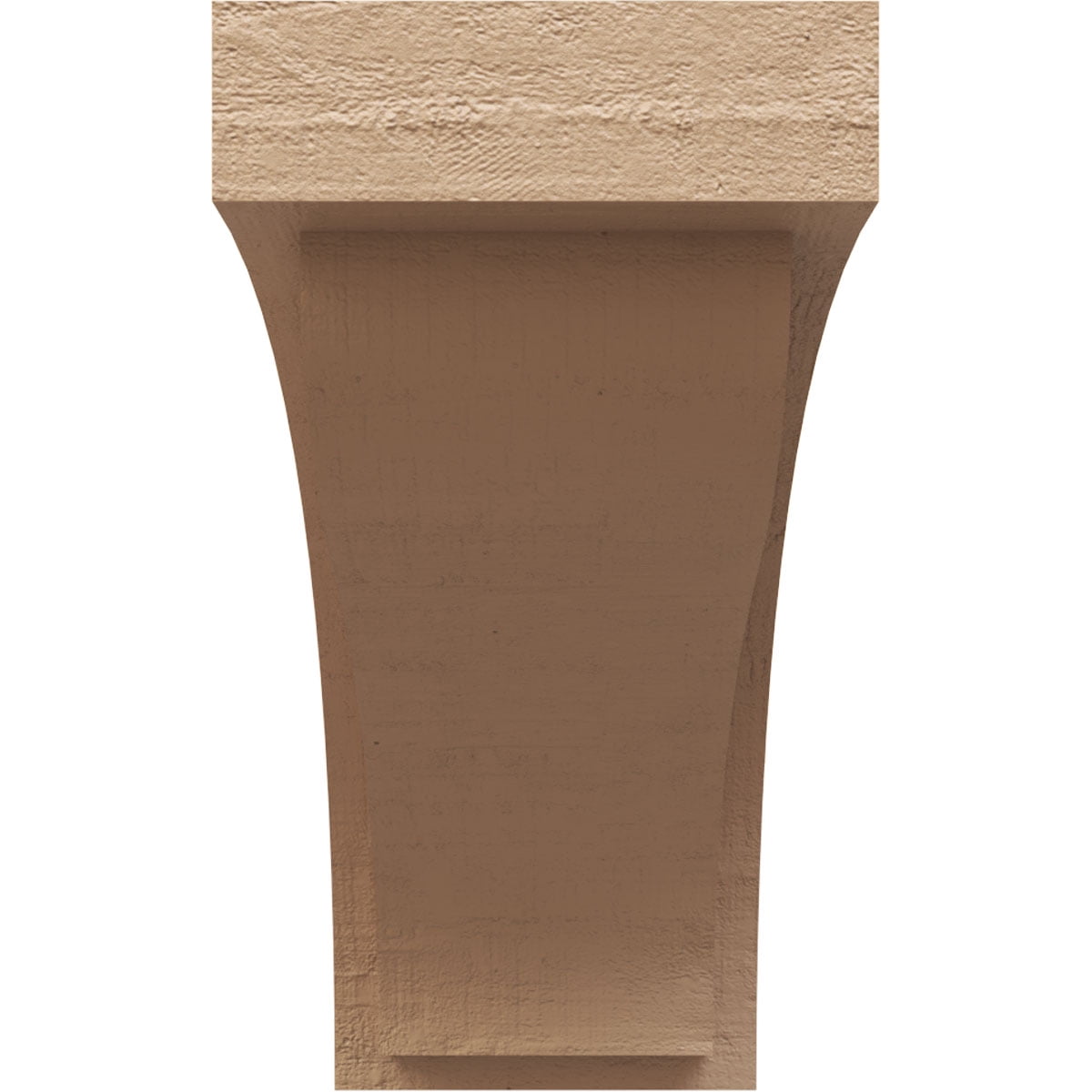 9"W x 27"D x 18"H Classic Helena Rough Cedar Woodgrain TimberThane Corbel, Primed Tan