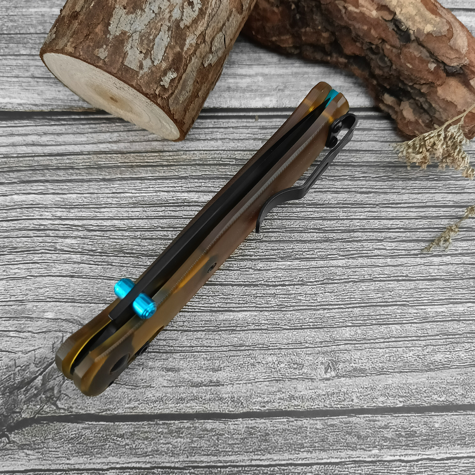 Folding Pocket Knives,3.15"440C Steel Blade and Ultem Handle with Pocket Clip, EDC Knife for Indoor Ourdoor