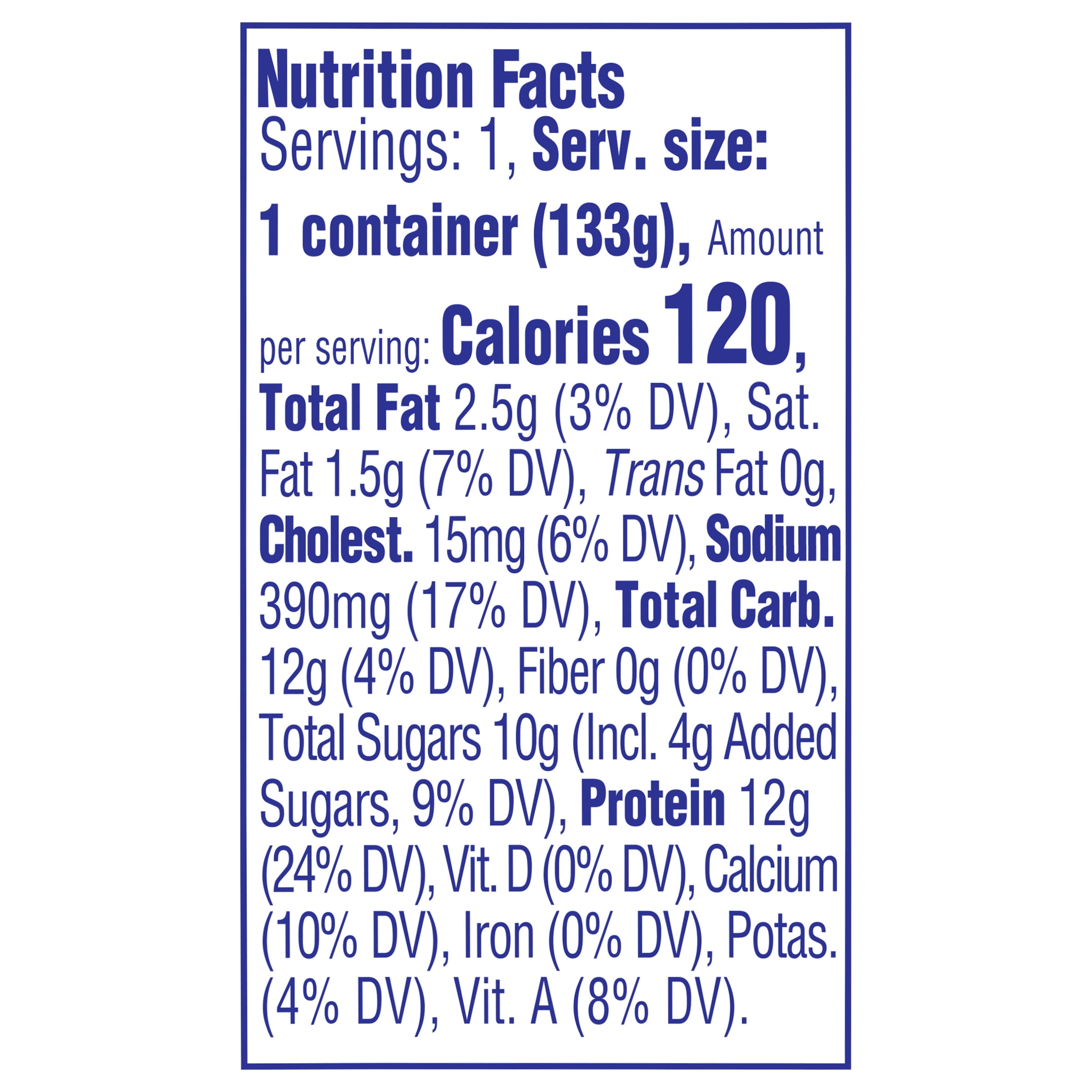 Knudsen Cottage Doubles Lowfat Cottage Cheese & Peach Topping with 2% Milkfat, 4.7 oz Cup