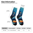 thumbnail image 6 of Uemuo Whimsical Underwater Fantasy Pattern Women's Crew Socks, Soft Durable Breathable Moisture-Wicking with Odor Control Cotton socks, 6 of 9