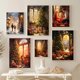 thumbnail image 1 of Lienzo decorativo de pared con 6 paneles de Feliz Navidad para casa de vacaciones, 1 of 1