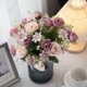 thumbnail image 4 of Flor Artificial de Mano para Boda Decoración del Hogar Ramo de Rosas de Imitación de Flor de Loto, 4 of 7