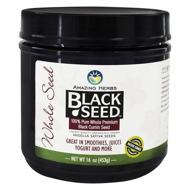 Amazing Herbs Black Seed 100 Pure Whole Premium Black Cumin Seed