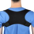 thumbnail image 4 of Corrector de postura de terapia ajustable con esponja negra, soporte para espalda, cinturón ortopédico para hombros para niños y adultos, 4 of 8