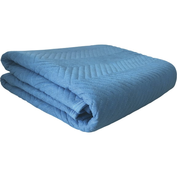 Ironton Nonwoven Moving Blanket, 80in.L x 72in.W, Blue