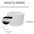 thumbnail image 2 of HEATGENE 41" Acrylic Freestanding Bathtub Contemporary Soaking Tub Easy to Install UPC Certified Drain & Overflow Assembly Included - Black Drain, 2 of 6