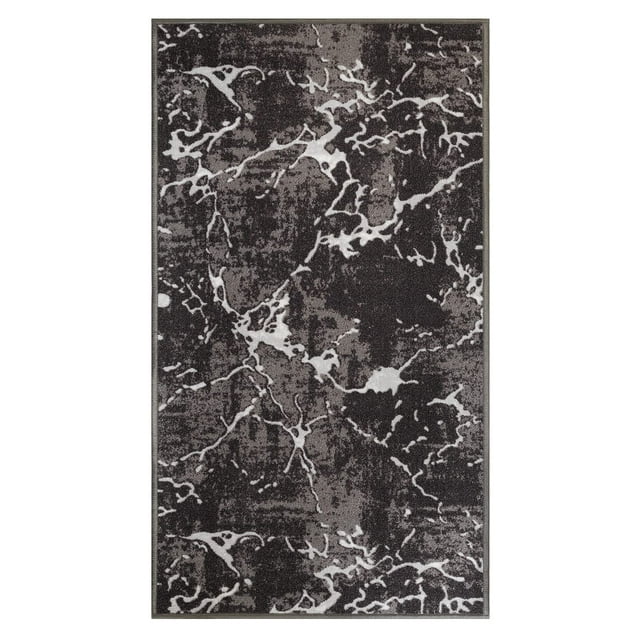 BY COCOON 2'6''x5' Runner Rug| Kitchen Runner Washable Rug Hallway Runner Runners Rugs for Hallway Non Slip (80 Cm x 150 Cm Grey Rug)