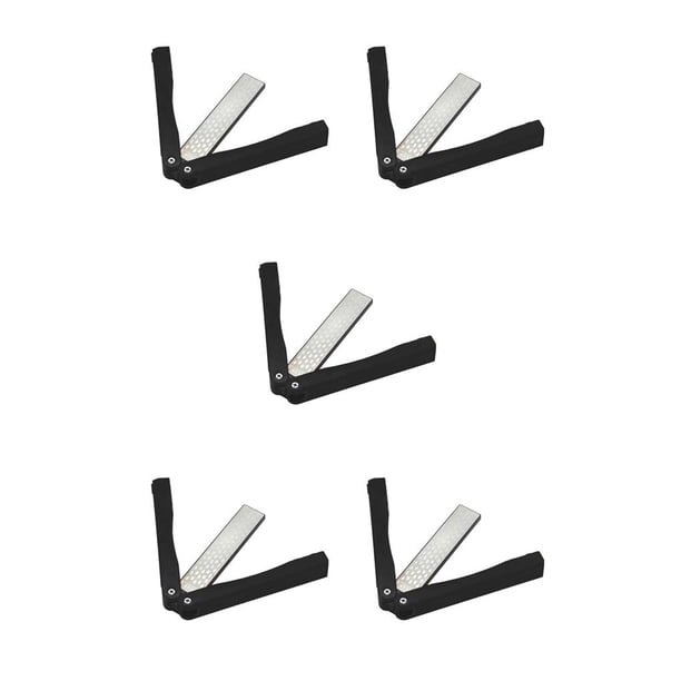 Afilador Portátil Plegable Injueey Piedra de Afilar Tijeras de Jardín Cocina Gadgets Regalos Caza naranja Negro