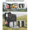 thumbnail image 3 of Fishing Backpack with 4 Tackle Boxes, Fishing Bag with Rod Holder & Safety Compass & Cooler, Gifts for Fishermen, 3 of 18