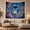 Blue Wave Dolphins, variant on Dolphins Swimming Through Blue Floral Waves, Dreamy Coastal Style for Ocean Lovers, Dolphin Wall Art, Housewarming Gift, Tapestry Wall Hanging for Bedroom and Living Room