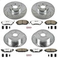 thumbnail image 3 of PowerStop Front and Rear Z26 Street Warrior Carbon-Fiber Ceramic Brake Pad and Drilled and Slotted Rotor Kit Fits: SUBARU Select Models K4079-26, 3 of 9