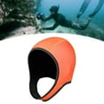 thumbnail image 5 of AMLESO Diving Hood Swim Hat, Neoprene Wetsuit Hood Headgear with Chin Strap, Swimming Cap Thermal Hood, for Swimming Surfing Rafting Orange, 5 of 9