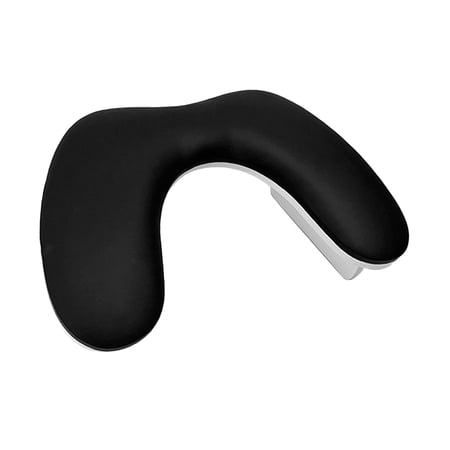 TOOYFUL Nail Arm Rest Cushion Holder Practical Wood Base Built in Sponge Stand Pad Palm Rest for Home Manicurist Nail Salon Black