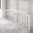 thumbnail image 4 of Amolife King Size Metal Platform Bed Frame with Victorian Vintage Headboard & Footboard, White, 4 of 9