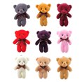 thumbnail image 1 of Stuffed Animals PP Cotton Material Little Bear Doll Design Key Kids Gifts Useful Key Chain for Backpack Phone Key Cross-bag Purple, 1 of 7