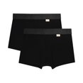 thumbnail image 1 of Bóxer Zaga para Hombre, Corto Microfibra Negro 2 Piezas Talla G Negro Talla G, 1 of 3