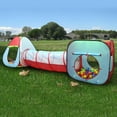 thumbnail image 3 of Kids Playhouse 3-in- Tent Crawl Tunnel Para Playa, Patio Trasero, Camping, Hogar, Jardín, Parque, Fiestas, Guardería Hugo Juguete de la tienda del juego, 3 of 8