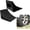 Black, variant on SECURITYMAN Wheel Chocks 2-Pack for RV, Trailer, Truck, Orange