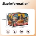 thumbnail image 5 of Uemuo Psychedelic Band Hotdog Art Print Toaster Cover 2 Slice, Small Kitchen Appliance Covers, Toaster Oven Cover with Loop, Bread Machine Cover Dust Cover Protection, 5 of 7