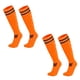 thumbnail image 1 of Paquete de 2 calcetines de fútbol, softbol y béisbol para jóvenes, niños y adultos, calcetines multideportivos (naranja), 1 of 5