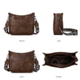 thumbnail image 7 of KL928 Women Leather Crossbody Bag Purses Bucket Bag with Wide Leopard Straps Gifts, 7 of 7