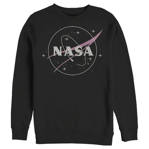 Men's NASA Simple Logo Sweatshirt Black 2X Large