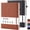 BlackBrown, variant on NIRMIRO 2 Pack A4 College Ruled Notebook, Leather Journal for Note Taking, with 100GSM Premium Lined Paper, 8.5"x11", Inner Pocket, for Women/Men Writing