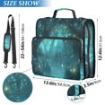 thumbnail image 2 of FORMRS Zipper Binder with Shoulder Strap 2-inch Ring 500 Sheet Capacity File Bag, Magical Forest, 2 of 5