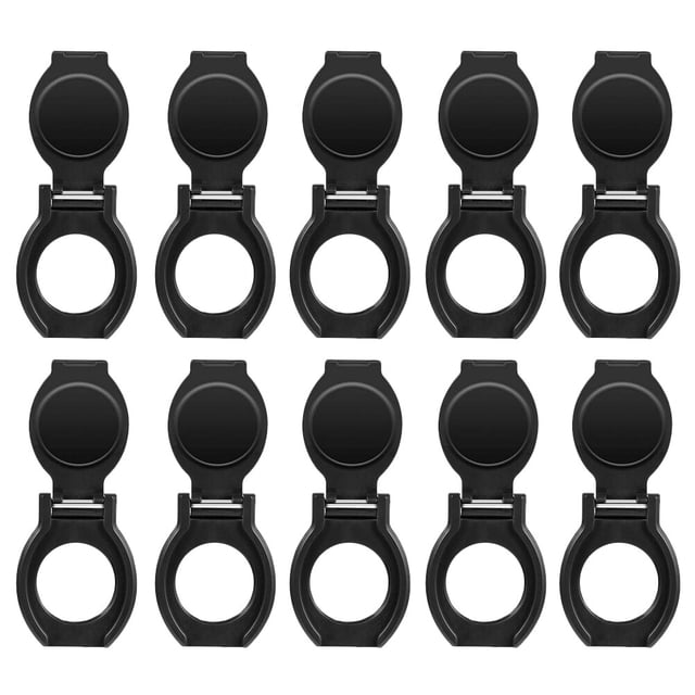 MasteelfCA 1 Ensemble 10 Pcs Couvre-Objectifs d'Appareil Photo USB Capuchons d'Objectif de Caméra Web Protection de la Confidentialité (Noir)