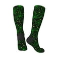 thumbnail image 4 of Daiia Sports Socks Green Bright Web with Spiders Printed Novelty Crew Socks for Men Women Knee High Socks Cotton Socks Soft & Breathable Support Unisex Socks, 4 of 9